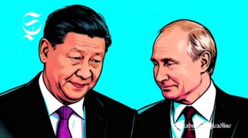 Presiden China Xi Jinping dan Presiden Rusia Vladimir Putin - Ilustrasi sukabumiheadline.com