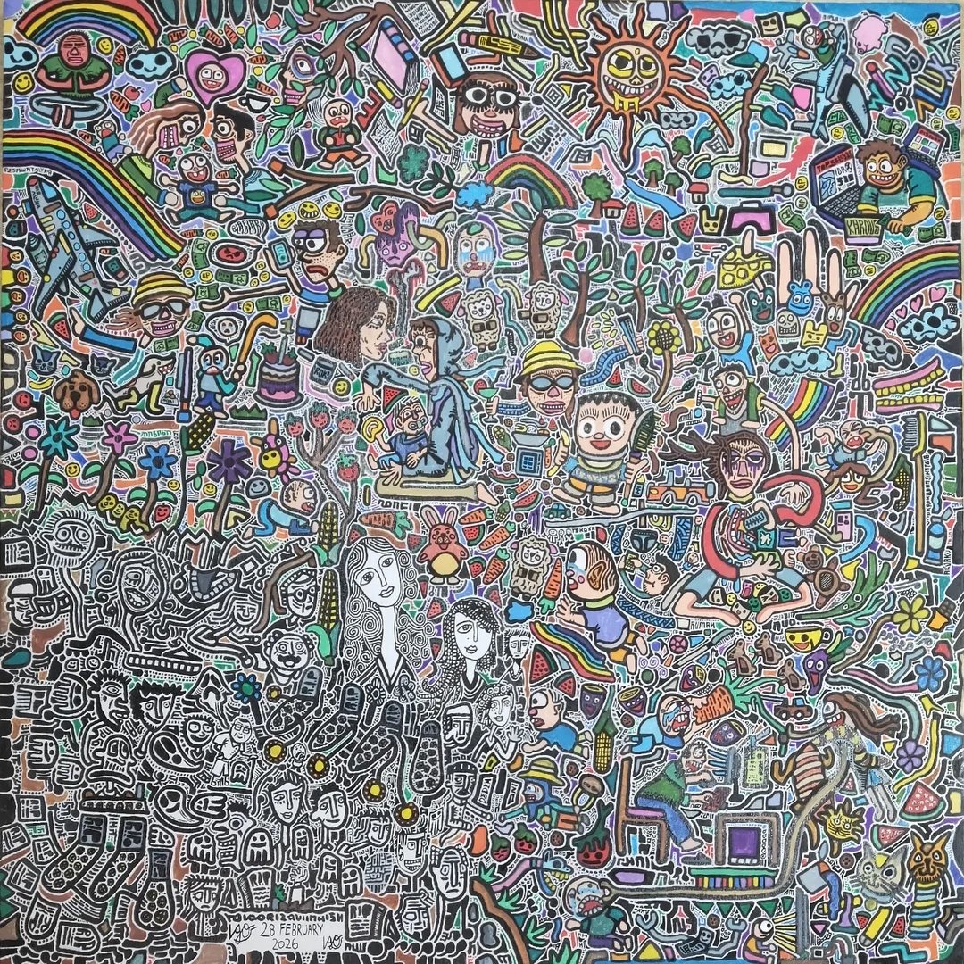 Salah satu karya Igo Rizqullah Iskandar, seniman muda asal Sukabumi - Instagram