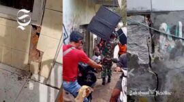 Warga Kampung Cijambe, Bantargadung, Sukabumi terdampak pergeseran tanah - Ist