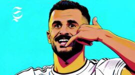 Aymen Hussein, striker Timnas Irak - Ilustrasi sukabumiheadline.com