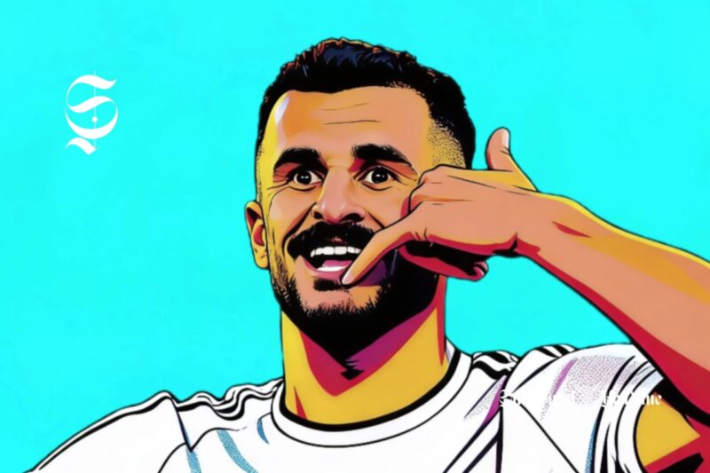 Aymen Hussein, striker Timnas Irak - Ilustrasi sukabumiheadline.com