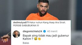 Diego Michiels, bintang Borneo FC tanya kesediaan KDM jadi Gubernur Kaltim - Ist