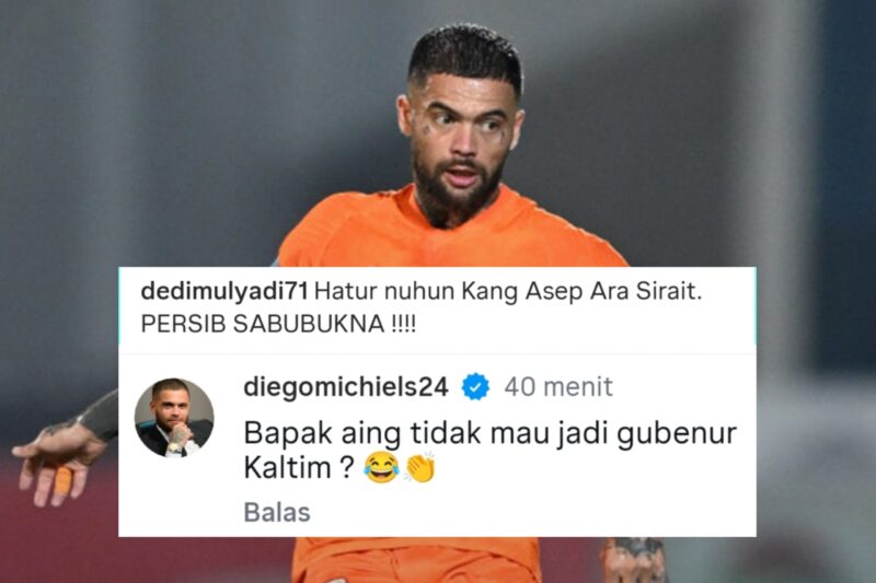 Diego Michiels, bintang Borneo FC tanya kesediaan KDM jadi Gubernur Kaltim - Ist