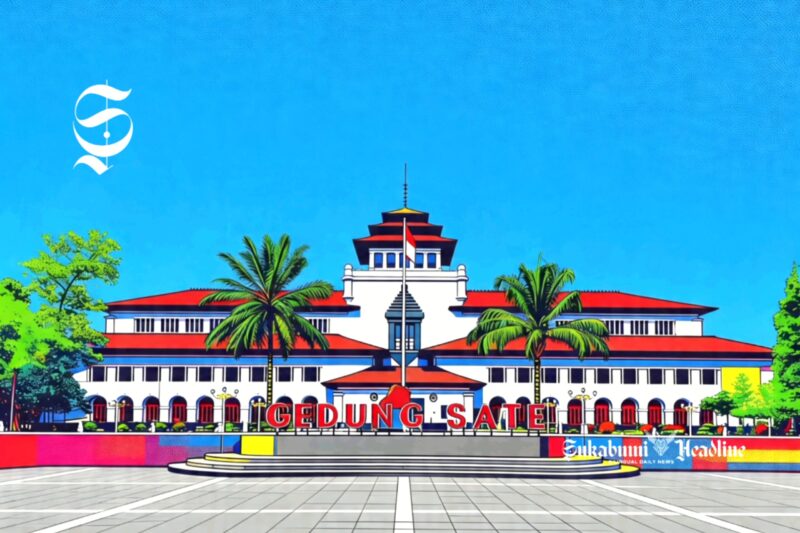 Ilustrasi Gedung Sate - sukabumiheadline.com