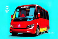 Ilustrasi angkot mobil listrik - sukabumiheadline.com