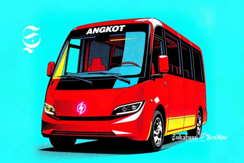 Ilustrasi angkot mobil listrik - sukabumiheadline.com