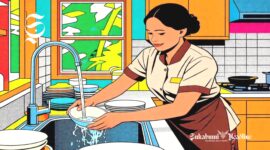 Ilustrasi asisten rumah tangga - sukabumiheadline.com