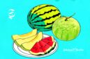 Ilustrasi buah melon dan semangka - sukabumiheadline.com
