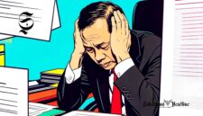 Ilustrasi direktur perusahaan sedang stres - sukabumiheadline.com