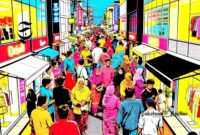 Ilustrasi kerumunan warga di pusat perbelanjaan - sukabumiheadline.com