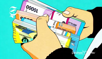 Ilustrasi menghitung uang tabungan - sukabumiheadline.com