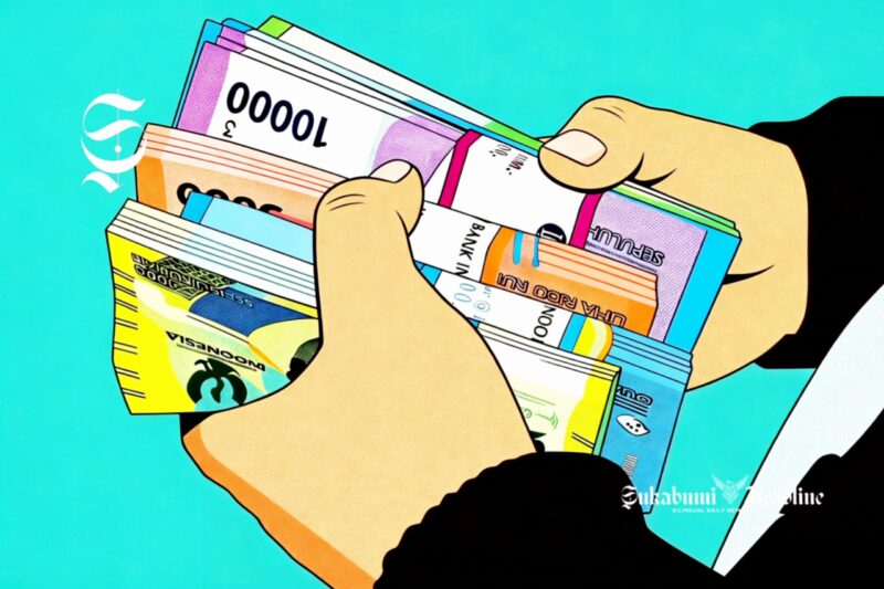 Ilustrasi menghitung uang tabungan - sukabumiheadline.com