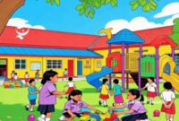 Ilustrasi pelajar taman kanak-kanak - sukabumiheadline.com