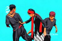 Ilustrasi permainan tradisional Sunda - sukabumiheadline.com