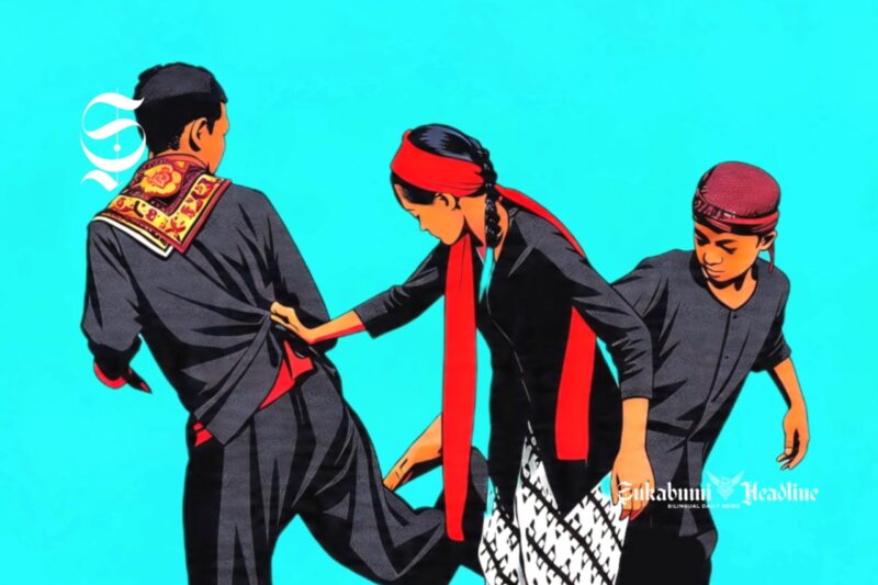 Ilustrasi permainan tradisional Sunda - sukabumiheadline.com