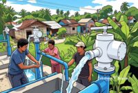 Ilustrasi sarana air bersih untuk masyarakat di kampung - sukabumiheadline.com
