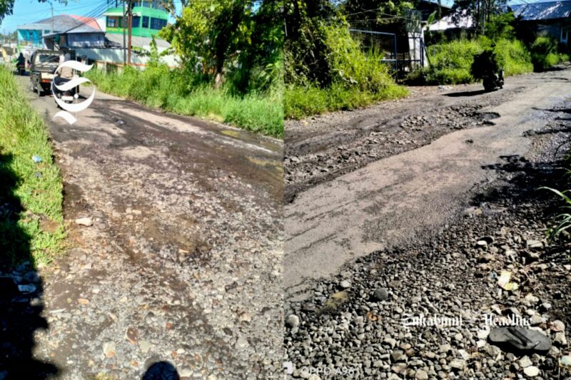 Jalan Kabupaten ruas Cisaat - Kadudampit Sukabumi rusak parah - Dok. Pribadi