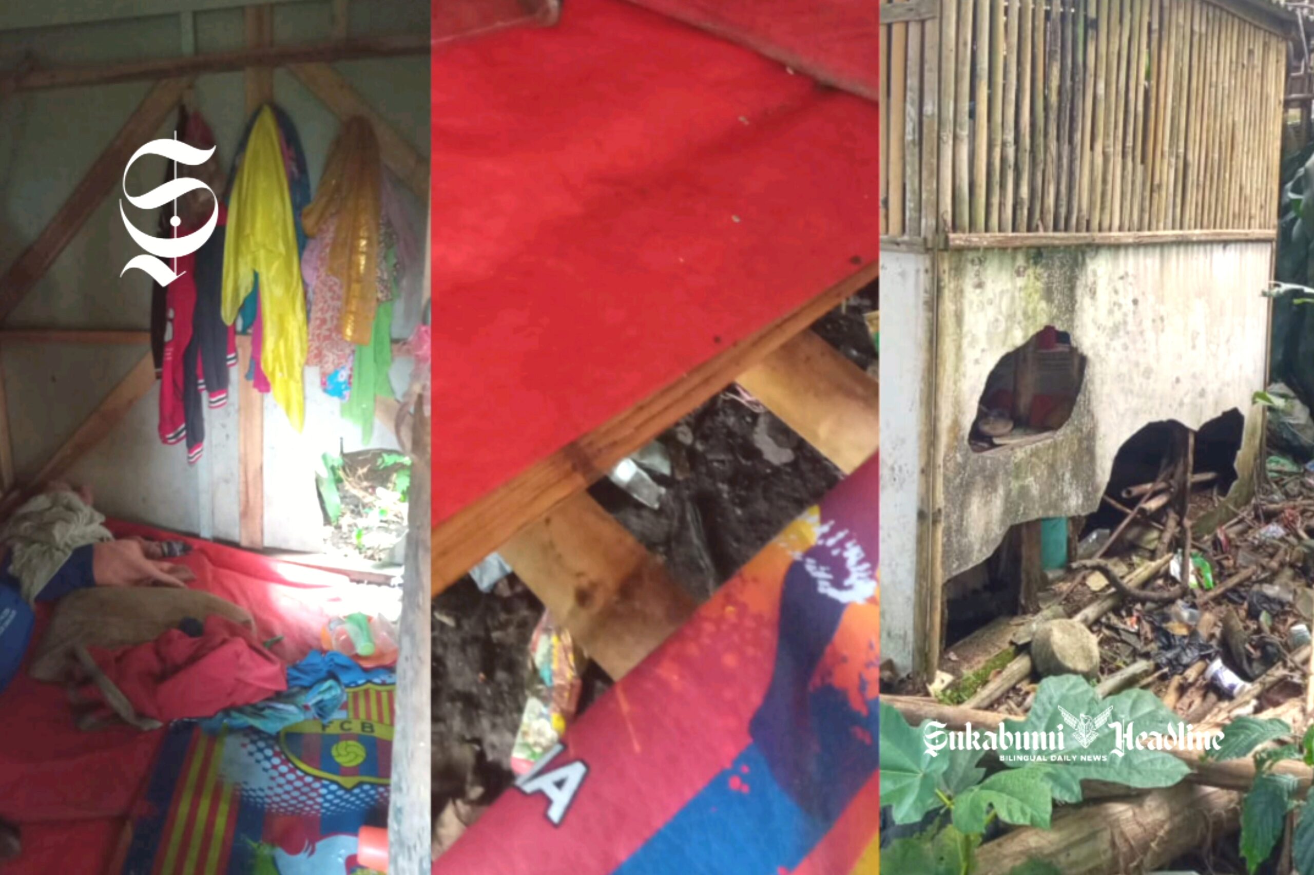 Kondisi tempat tinggal Mak Icah - sukabumiheadline.com