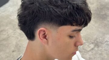 Model rambut Burst Fade