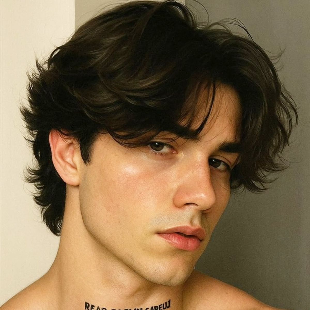 Model rambut Wolf Cut