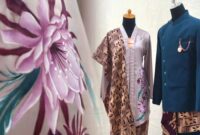 Pangsi (bendo, dodot, benggol) dan Kebaya lukis dengan sinjang (selendang motif Rereng Waktu, bros) - Batik Lokatmala