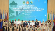 Pelepasan Program Dokter Desa ke Sejumlah Kabupaten di Jawa Barat Tahap 3 Tahun 2026 di Bale Sawala, Gedung Rektorat Unpad Jatinangor, Rabu (1/4/2026) - Media Unpad