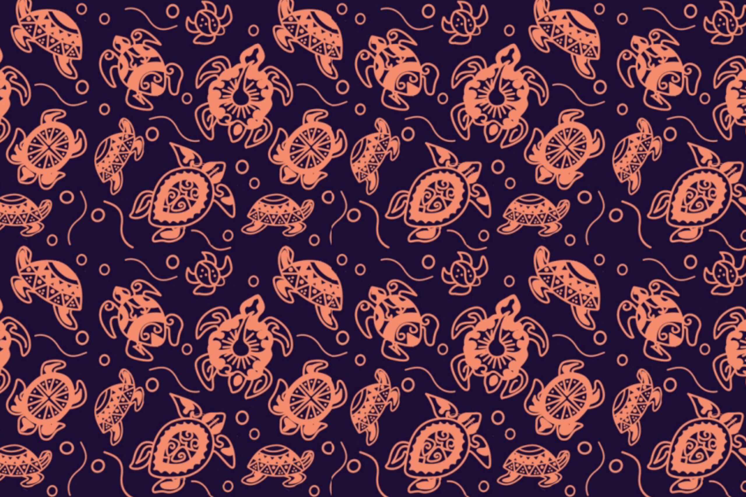 Penyu Sukabumian, pola hias Batik Lokatmala diproduksi 2017 - Batik Lokatmala