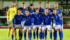 Timnas Italia sebelum melawan Moldova pada pertandingan matchday ke-9 Grup I Kualifikasi Piala Dunia 2026 - Ist