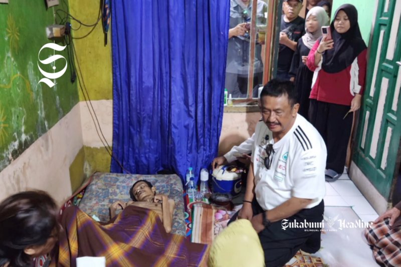 31 tahun tubuh digerogoti belatung, keluarga Ahmad Yani bahagia ditengok Bupati Sukabumi
