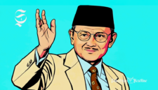 BJ Habibie, Presiden RI ke-2 - Ilustrasi sukabumiheadline.com