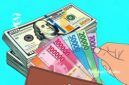 Ilustrasi Dolar AS dan Rupiah - sukabumiheadline.com