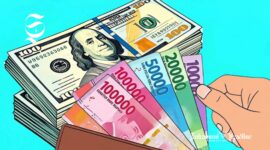Ilustrasi Dolar AS dan Rupiah - sukabumiheadline.com