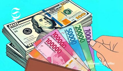 Ilustrasi Dolar AS dan Rupiah - sukabumiheadline.com