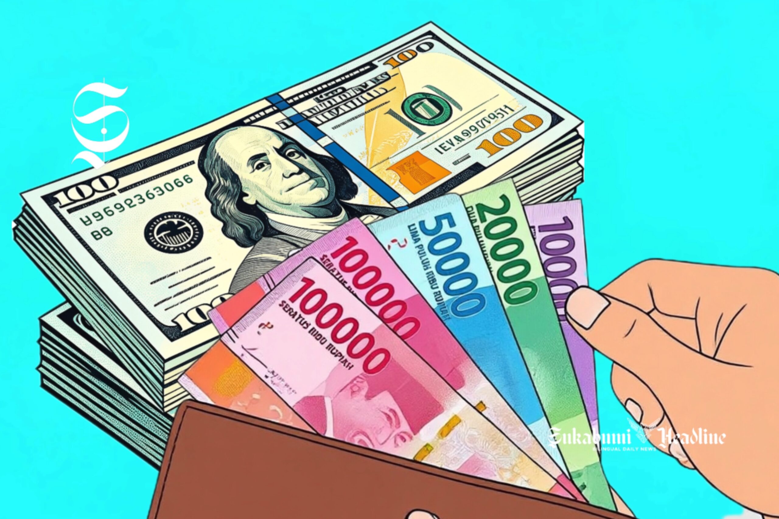 Rupiah loyo Rp17.600 per Dolar, benarkah penduduk di desa tak terpengaruh? 1 Ilustrasi Dolar AS dan Rupiah - sukabumiheadline.com