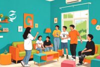 Ilustrasi Gen Z beraktivitas bersama - sukabumiheadline.com