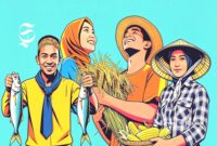 Ilustrasi Pemuda Pelopor - sukabumiheadline.com