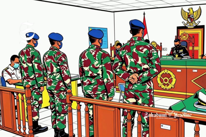 Ilustrasi Peradilan Militer di Indonesia - sukabumiheadline.com