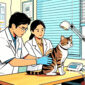 Ilustrasi dokter hewan di Puskeswan sedang memeriksa hewan peliharaan - sukabumiheadline.com