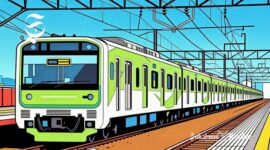 Ilustrasi elektrifikasi jalur KRL Commuter Line - sukabumiheadline.com