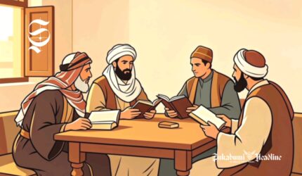 Ilustrasi majelis ilmu pada zaman dulu - sukabumiheadline.com