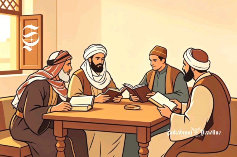 Ilustrasi majelis ilmu pada zaman dulu - sukabumiheadline.com