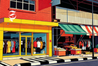 Ilustrasi mini mall di dekat pasar tradisional - sukabumiheadline.com