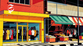 Ilustrasi mini mall di dekat pasar tradisional - sukabumiheadline.com