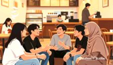 Ilustrasi nongkrong bareng teman-teman - sukabumiheadline.com