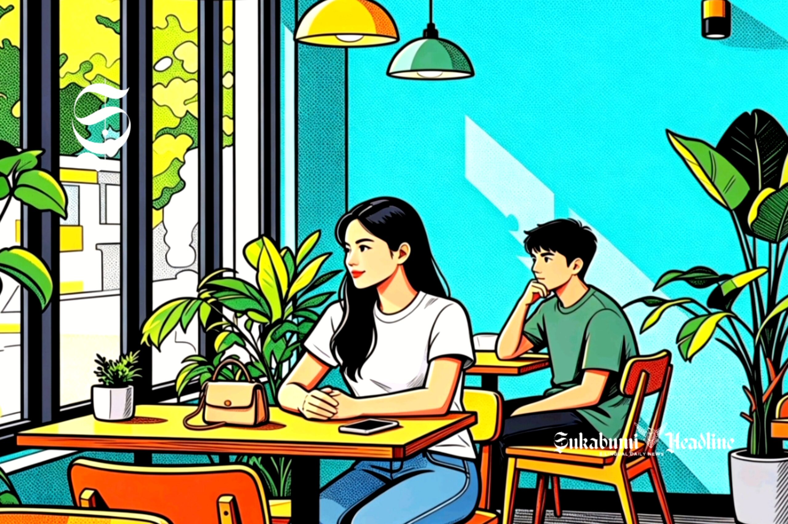 5 tren wisata Gen Z di Sukabumi, dari eksplorasi niche hingga eco tourism 3 Ilustrasi nongkrong di kafe - sukabumiheadline.com