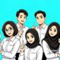 Ilustrasi pegawai berseragam - Ist