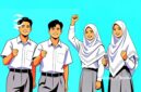 Ilustrasi pelajar SMA dan SMK - sukabumiheadline.com