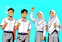 Ilustrasi pelajar SMA dan SMK - sukabumiheadline.com