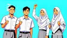 Ilustrasi pelajar SMA dan SMK - sukabumiheadline.com