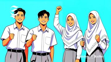Ilustrasi pelajar SMA dan SMK - sukabumiheadline.com